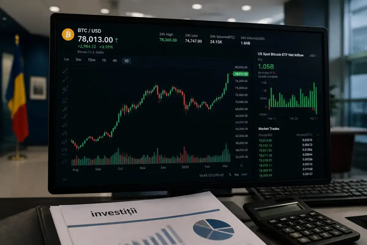 ETF-urile de Bitcoin au atras 1,92 miliarde USD într-o săptămână, investitorii revenind la risc